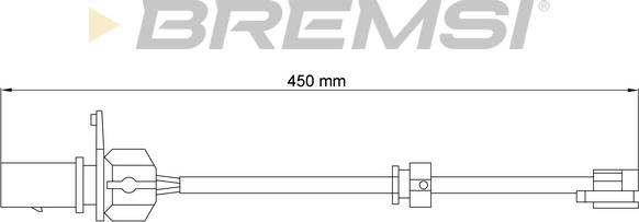 Bremsi WI0777 - Signalni kontakt, trosenje kočione plocice www.molydon.hr