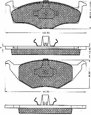 Triscan 1100-607177 - Komplet Pločica, disk-kočnica www.molydon.hr