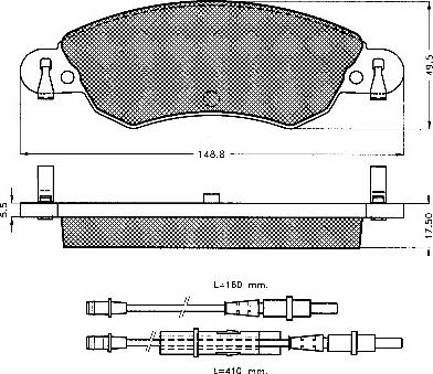 R Brake RB1420 - Komplet Pločica, disk-kočnica www.molydon.hr