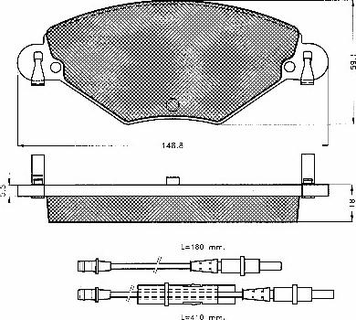 Textar 23277 177  1 4 T4047 - Komplet Pločica, disk-kočnica www.molydon.hr