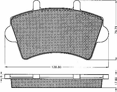 Vauxhall 1617258880 - Komplet Pločica, disk-kočnica www.molydon.hr