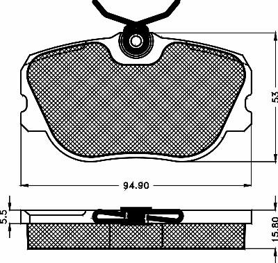 BOSCH 0 986 560 988 - Komplet Pločica, disk-kočnica www.molydon.hr