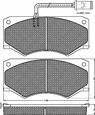 ACDelco AC058292D - Komplet Pločica, disk-kočnica www.molydon.hr