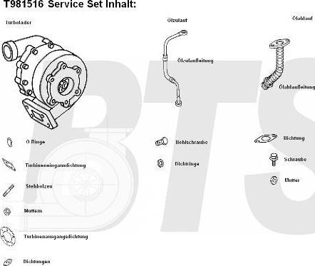 BTS Turbo T981516 - Kompresor, prehranjivac www.molydon.hr