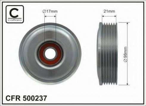 Kavo Parts DTP-4524 - Vodeći valjak , klinasti rebrasti remen  www.molydon.hr