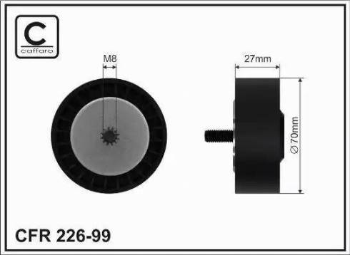 Technox TP24449 - Vodeći valjak , klinasti rebrasti remen  www.molydon.hr