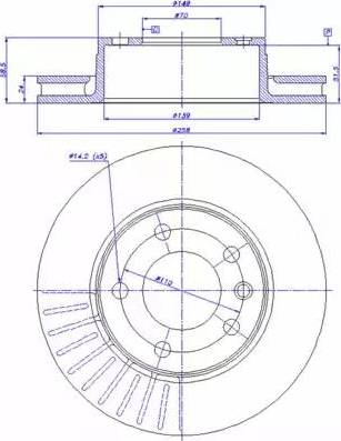 Blue Print ADC44305 - Kočioni disk www.molydon.hr