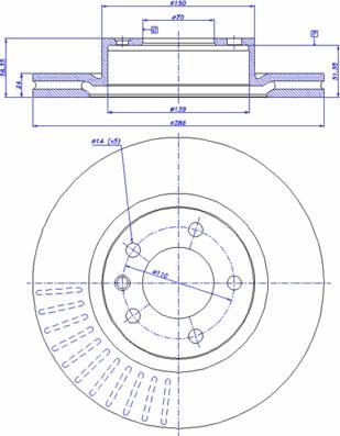 BOSCH 0 986 478 594 - Kočioni disk www.molydon.hr