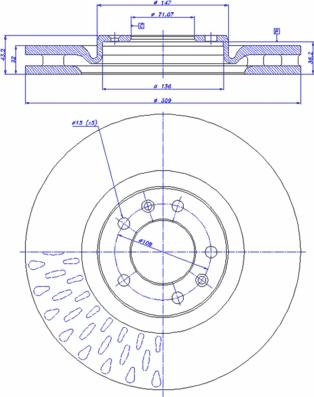 BENDIX 562163 B - Kočioni disk www.molydon.hr