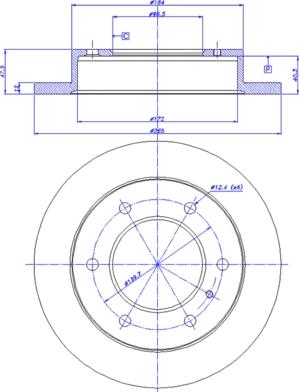 BENDIX 520205 - Kočioni disk www.molydon.hr