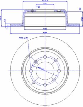 BOSCH 986478646 - Kočioni disk www.molydon.hr