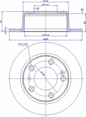 Motaquip VBD581 - Kočioni disk www.molydon.hr