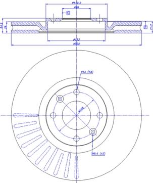 HELLA 8DD 355 114-721 - Kočioni disk www.molydon.hr