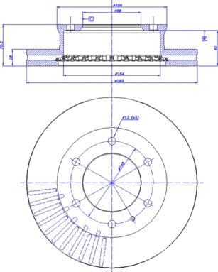 Unipart GBD2028 - Kočioni disk www.molydon.hr