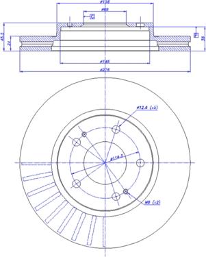 Stellox 6020-1519VK-SX - Kočioni disk www.molydon.hr