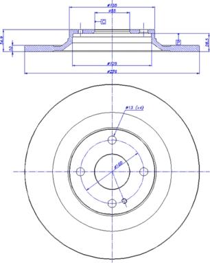 Comline ADC0454 - Kočioni disk www.molydon.hr