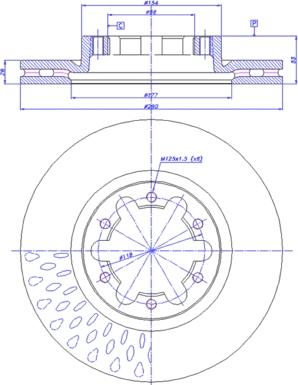 Eurobrake 5815202288 - Kočioni disk www.molydon.hr