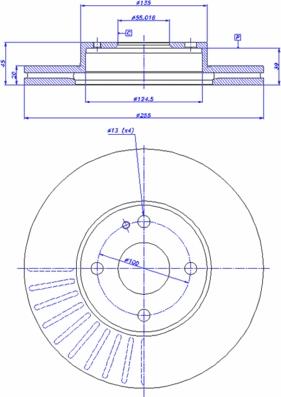 TRW DF4121 - Kočioni disk www.molydon.hr