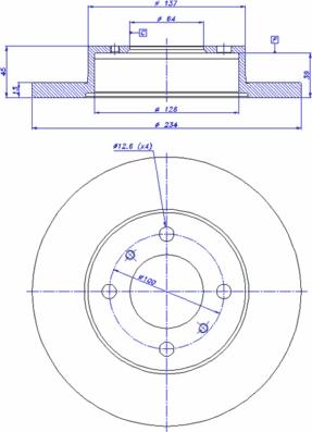 BOSCH 0 986 AB5 226 - Kočioni disk www.molydon.hr