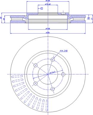 Rotinger RT 2836 - Kočioni disk www.molydon.hr