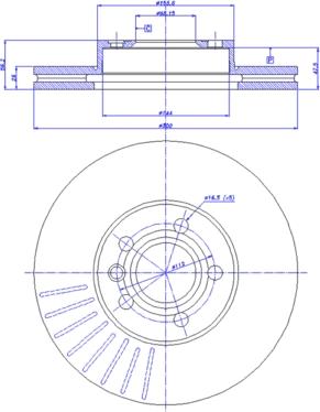 VAICO V10-80075 - Kočioni disk www.molydon.hr