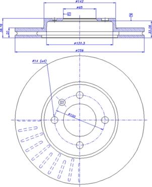 HELLA 8DD 355 101-321 - Kočioni disk www.molydon.hr