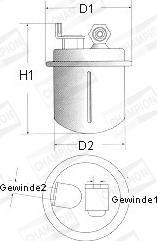 Champion L232/606 - Filter za gorivo www.molydon.hr