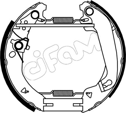 Cifam 151-552 - Komplet kočnica, bubanj kočnice www.molydon.hr