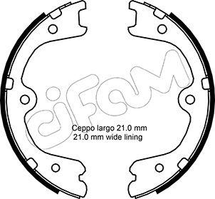 Cifam 153-297 - Komplet kočionih obloga, rucna kočnica www.molydon.hr