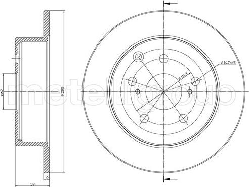 Cifam 800-991C - Kočioni disk www.molydon.hr