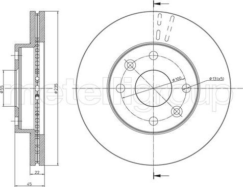 Cifam 800-959 - Kočioni disk www.molydon.hr