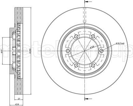 Cifam 800-954C - Kočioni disk www.molydon.hr