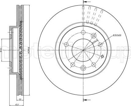 Cifam 800-961C - Kočioni disk www.molydon.hr