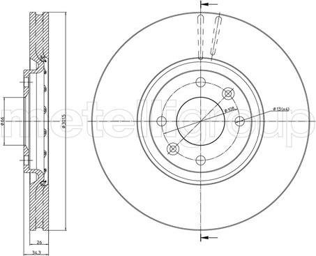 Cifam 800-985C - Kočioni disk www.molydon.hr