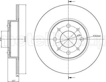 Cifam 800-987C - Kočioni disk www.molydon.hr