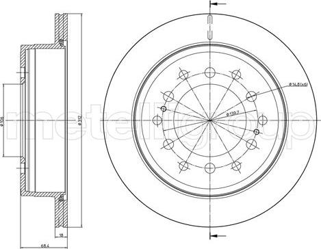 Cifam 800-972C - Kočioni disk www.molydon.hr