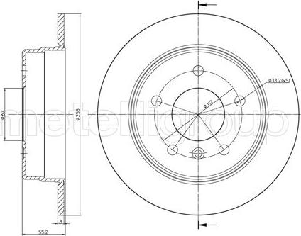 Cifam 800-599C - Kočioni disk www.molydon.hr