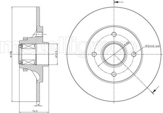 Cifam 800-516 - Kočioni disk www.molydon.hr