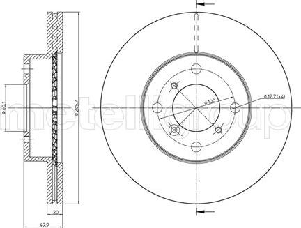 Cifam 800-588C - Kočioni disk www.molydon.hr