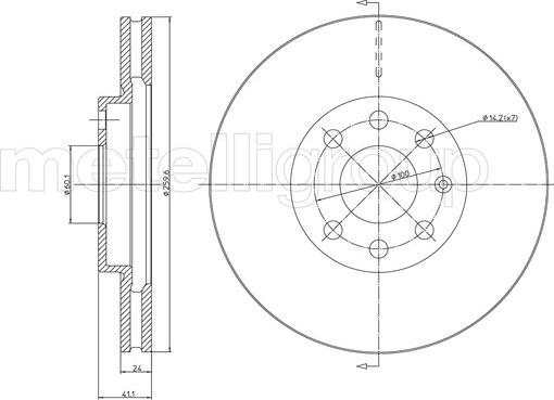 Cifam 800-604C - Kočioni disk www.molydon.hr