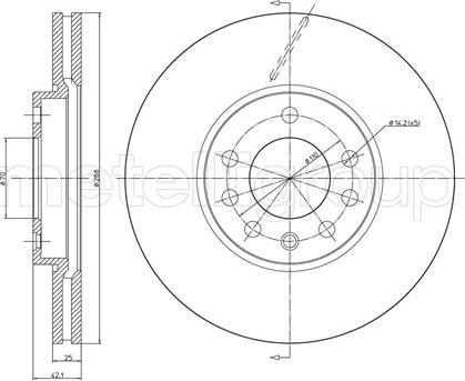 Cifam 800-605C - Kočioni disk www.molydon.hr