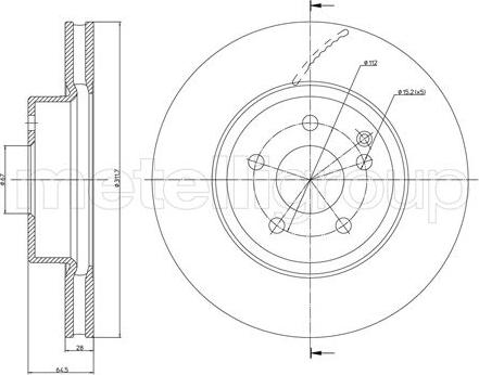 Cifam 800-602C - Kočioni disk www.molydon.hr