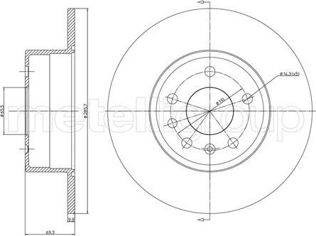 Cifam 800-607C - Kočioni disk www.molydon.hr