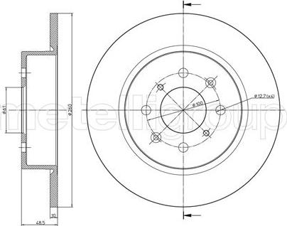 Cifam 800-612C - Kočioni disk www.molydon.hr