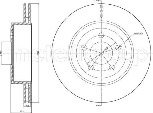 Cifam 800-1447C - Kočioni disk www.molydon.hr