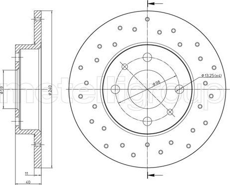 Cifam 800-1410FC - Kočioni disk www.molydon.hr