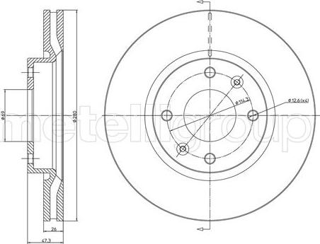 Cifam 800-1477C - Kočioni disk www.molydon.hr