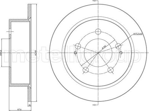 Cifam 800-1561C - Kočioni disk www.molydon.hr