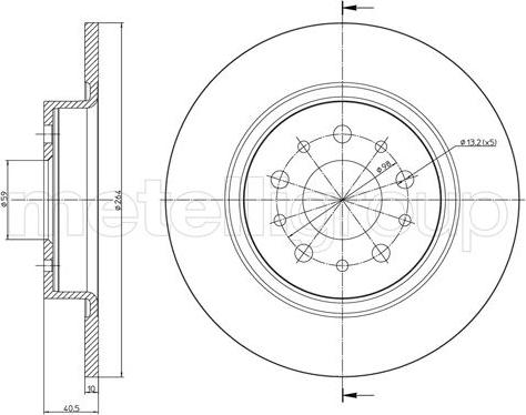 Cifam 800-1506C - Kočioni disk www.molydon.hr