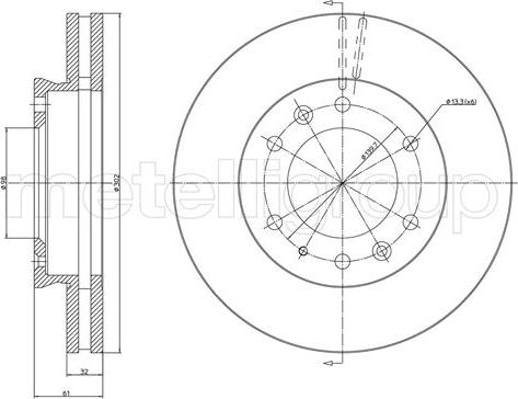 Cifam 800-1669C - Kočioni disk www.molydon.hr